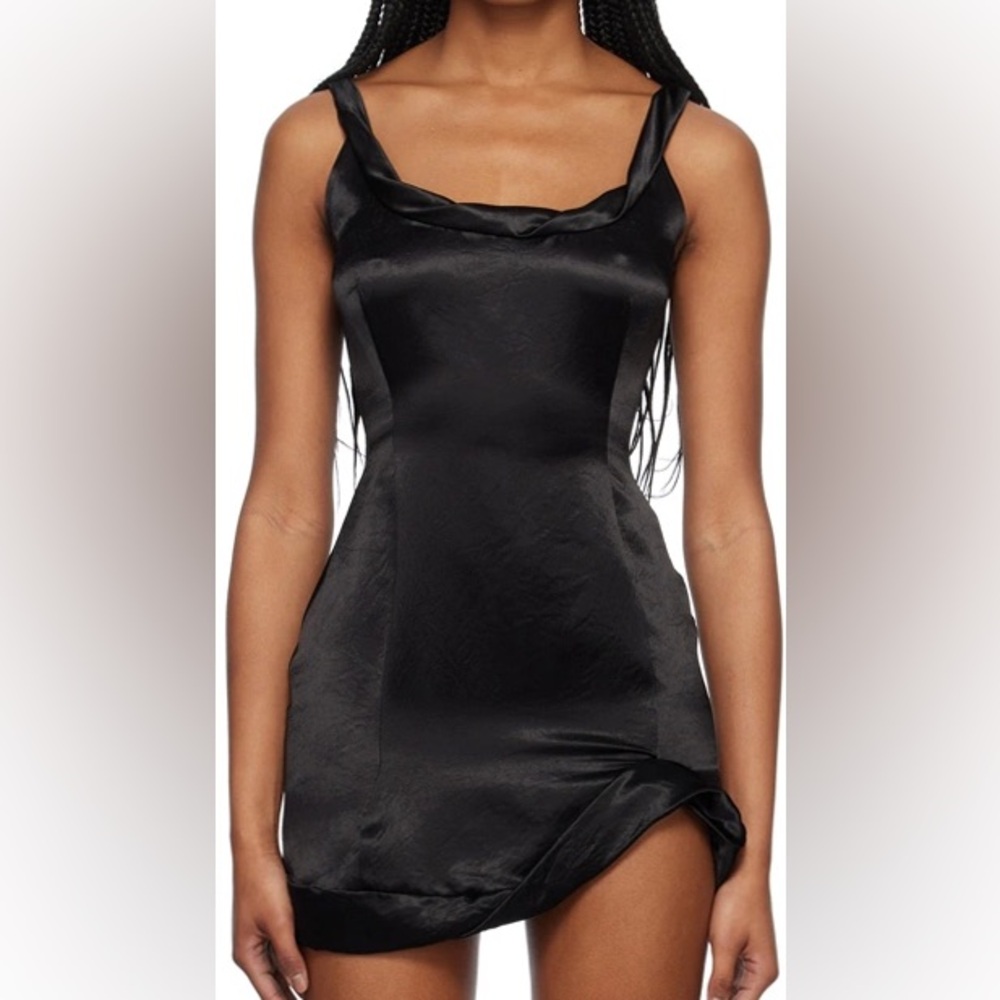 Yuzefi Black Women’s Twist Mini Dress